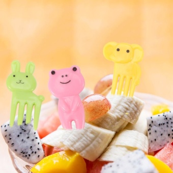 10Pcs/set Cute Eco-friendly Plastic Mini Food Fruit Serving ForkKitchen Party Decorations #2 - Intl April 2018 - 3 10Pcs/set Cute Eco-friendly Plastic Mini Food Fruit Serving ForkKitchen Party Decorations #2 - intl - 3