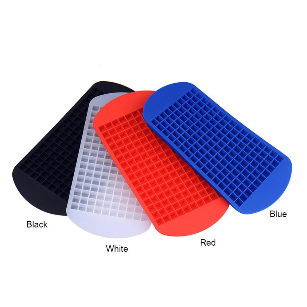 160 Grids DIY Kreatif Kecil Cetakan Es Batu Square Shape Silicone Ice Tray Fruit Ice Cube Maker Bar Dapur Aksesoris 1 Pieces-Intl