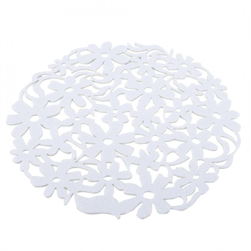 4 Warna Round Bentuk Merasa Meja Baru Alas Piring Tahan Panas Rumah Dapur Makan Malam Tablemats-Intl