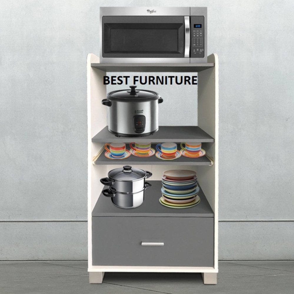 Rak Buffet Lazada Co Id Best Advan Premium Quality Rak Dapur Kitchen Cabinet Uk 60x110 Putih Abu