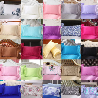 BolehDeals 2 X Sutra Satin Lembut Bantal Sarung Bantal Bed Standardekorasi-putih April 2019 - 3 BolehDeals 2 x sutra Satin lembut bantal sarung bantal Bed standardekorasi-putih - 3