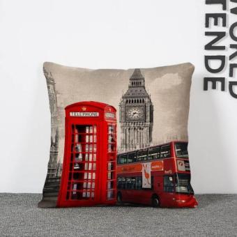 BolehDeals 45 Cm X 45 Cm Vintage Merah Bilik Telepon Linen Bantalsofa Bantal Menutupi Kasus Dekorasi 3 (International) April 2019 - 2 BolehDeals 45 cm x 45 cm vintage Merah bilik telepon linen bantalsofa bantal menutupi kasus dekorasi 3 (International) - 2