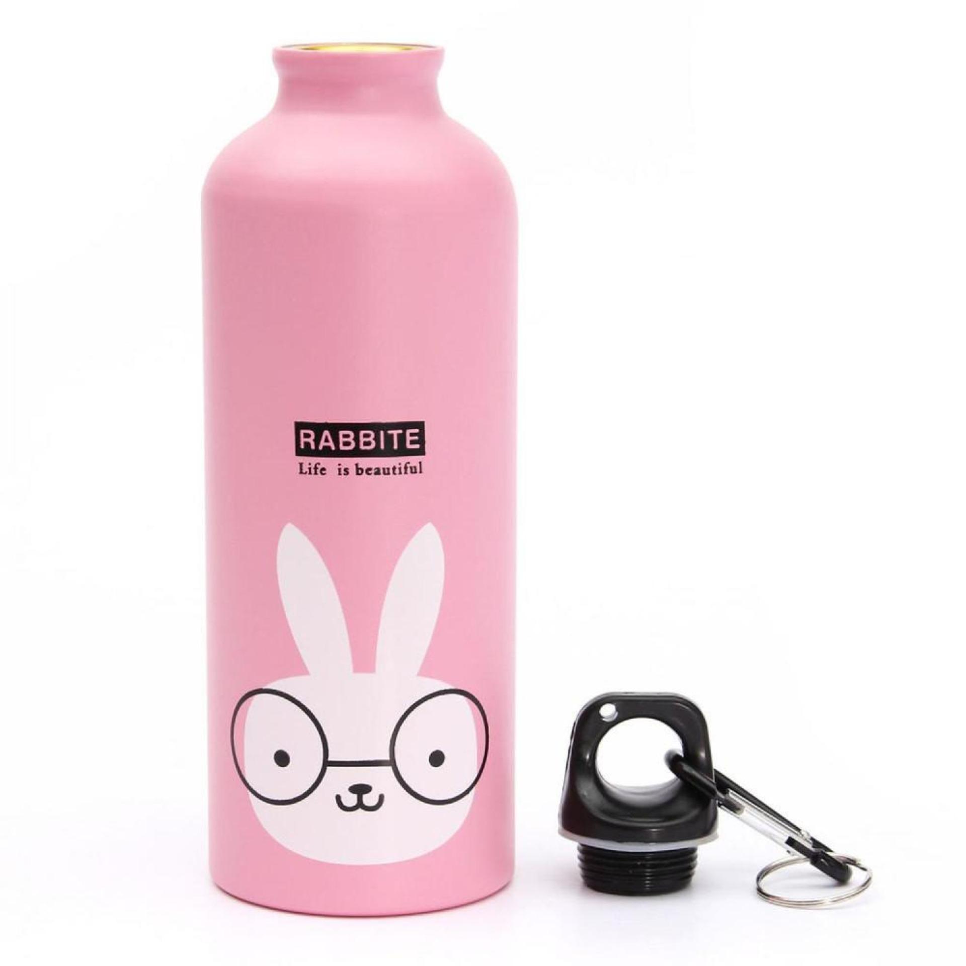 Botol Minum Karakter Animal 500 ml dengan Karabiner - Babamu