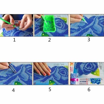 Bunga Mawar Bordir 5D DIY Lukisan Berlian Cross Stitch Panas Dinding Dekorasi Rumah - Internasional Pebruari 2019 - 3 Bunga mawar bordir 5D DIY lukisan berlian Cross Stitch panas dinding dekorasi rumah - Internasional - 3