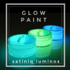 Cat Fosfor Lukis Cat Acrylic Glow Paint Cat Fosfor Water Based Cat glow Satiniq Luminos