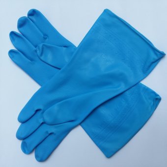 Comet Sarung Tangan PVC 30 Cm Unliner - Biru Juni 2018 - 4 Comet Sarung Tangan PVC 30 Cm Unliner - Biru - 4