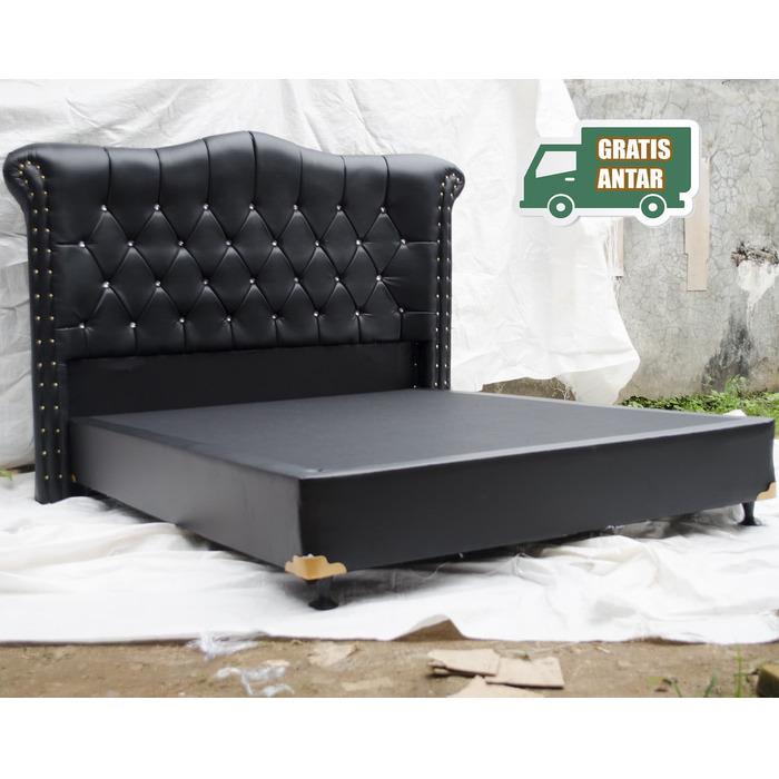 Divan sandaran tempat tidur untuk kasur dan springbed SB88 hitam Divan sandaran tempat tidur untuk kasur dan springbed SB88 hitam