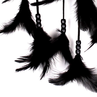Dream Catcher Bersih Dengan Dekorasi Gantungan Bulu Hitam Mei 2019 - 3 Dream Catcher Bersih Dengan Dekorasi Gantungan Bulu Hitam - 3