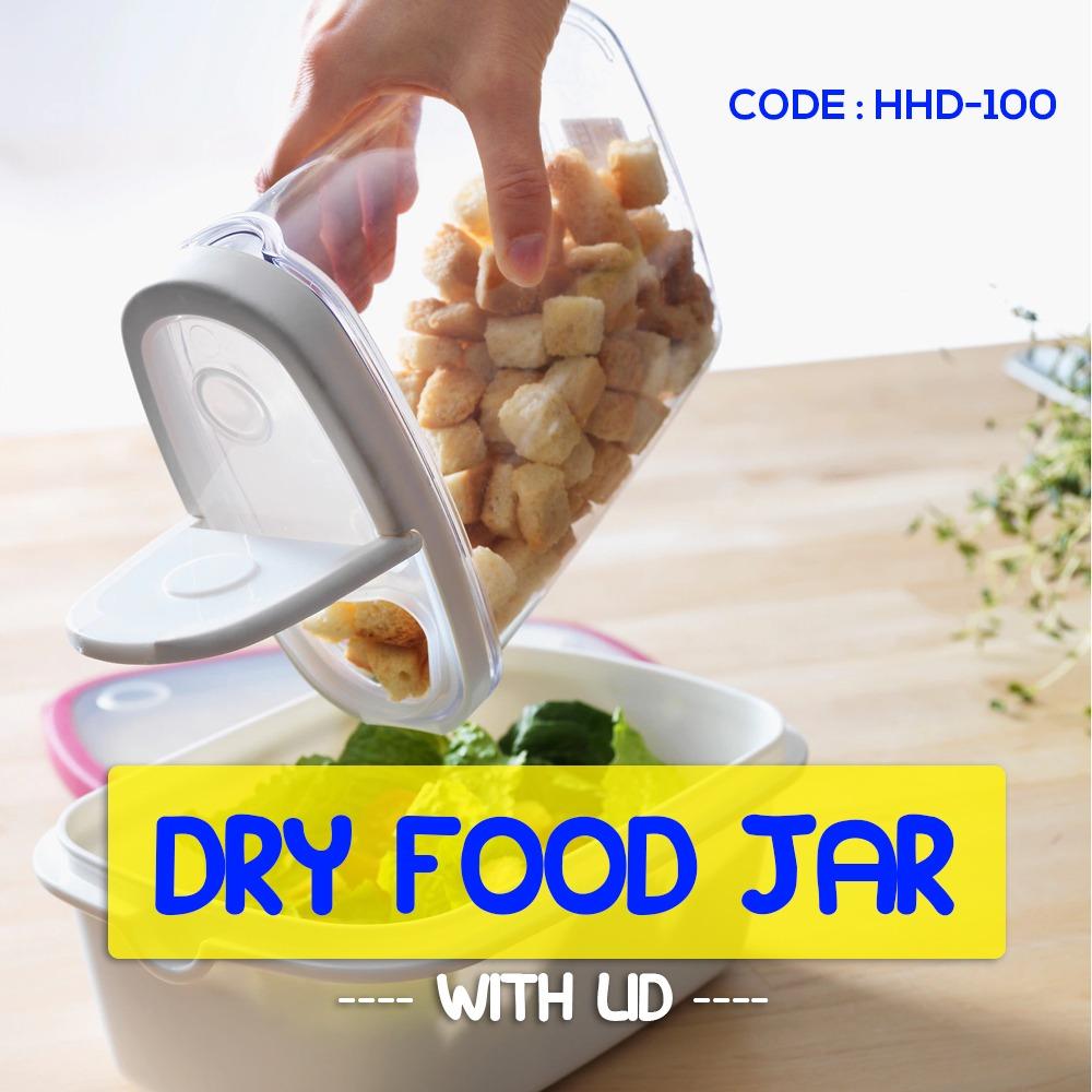 DRY Food JAR 365 uk 1.3L (TOPLES MAKANAN KERING BERPENUTUP) HHD-100