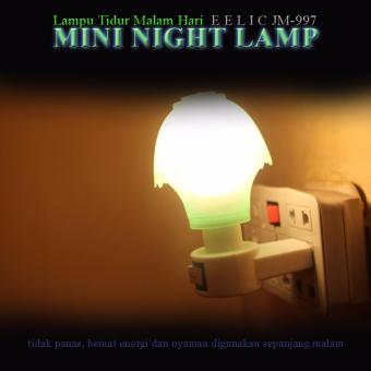 ... EELIC JM-997 Mini Warna Hijau Model Jamur Lampu cantik Malam Hari Tidak Silau Di