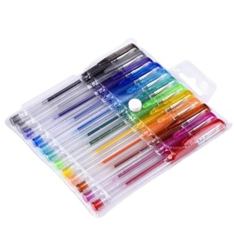 Elife 12Pcs 0.8mm For Coloring Book Drawing Art Doodling Sketching Glitter Gel Pens Set - Intl Pebruari 2019 - 2 Elife 12Pcs 0.8mm for Coloring Book Drawing Art Doodling Sketching Glitter Gel Pens Set - intl - 2