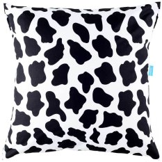 Eolins Sarung Bantal Sofa Loreng Sapi JSPS051 Hitam Putih