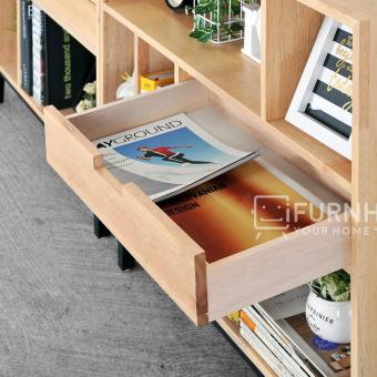 IFurnholic CHEVRO Sideboard Open Shelf - Tempat Penyimpanan / Rak - Coklat Kayu - Gratis Pengiriman Pulau Jawa Dan Denpasar Juli 2018 - 3 iFurnholic CHEVRO Sideboard Open Shelf - Tempat Penyimpanan / Rak - Coklat Kayu - Gratis Pengiriman Pulau Jawa dan Denpasar - 3