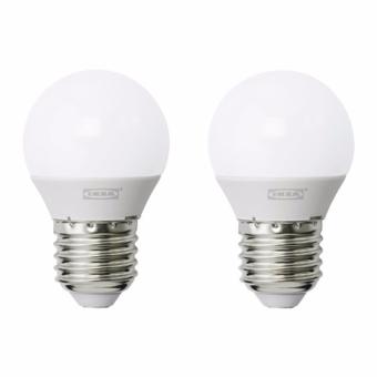 IKEA Ryet Bohlam LED E27 400 Lumen Bulat 2 Pcs - Putih