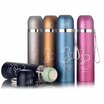 Botol Minum Thermos Mickey Mouse Stainless Steel 500ml - Silver - 3 .