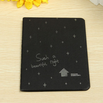 New Sketchbook Diary For Drawing Painting Graffiti Soft Cover Black Paper Sketch Book Notebook Office School
