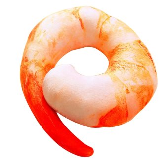 niceEshop u kreatif berbentuk bantal lembut bantal serviks 3D Simulasi Neck Pillow, Udang ...