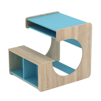 Detail Gambar Pro Design Kido Meja Belajar Anak - Sonoma Oak - Light Blue - Khusus