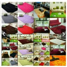 Karpet busa kain bulu lasfur ukuran 150x200 tebal keseluruhan 2.5cm