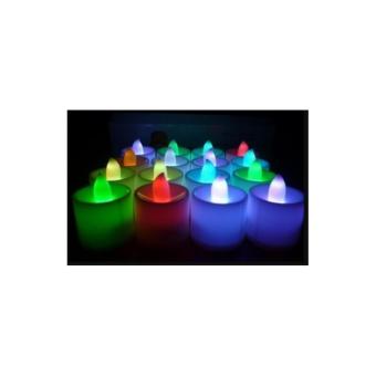 Lampu Lilin Elektrik LED Tanpa Api Mini Menyala Warna Natal Agustus 2019 - 3 Lampu Lilin elektrik LED tanpa api mini menyala warna natal - 3
