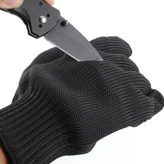 LingTud Cut Resistant Fishing Fillet Gloves With Stainless SteelMesh(Black, 1 Pair) - Intl Desember 2018 - 4 LingTud Cut Resistant Fishing Fillet Gloves With Stainless SteelMesh(Black, 1 Pair) - intl - 4