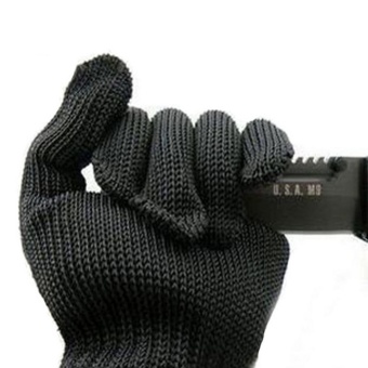 LingTud Cut Resistant Fishing Fillet Gloves With Stainless SteelMesh(Black, 1 Pair) - Intl Desember 2018 - 3 LingTud Cut Resistant Fishing Fillet Gloves With Stainless SteelMesh(Black, 1 Pair) - intl - 3