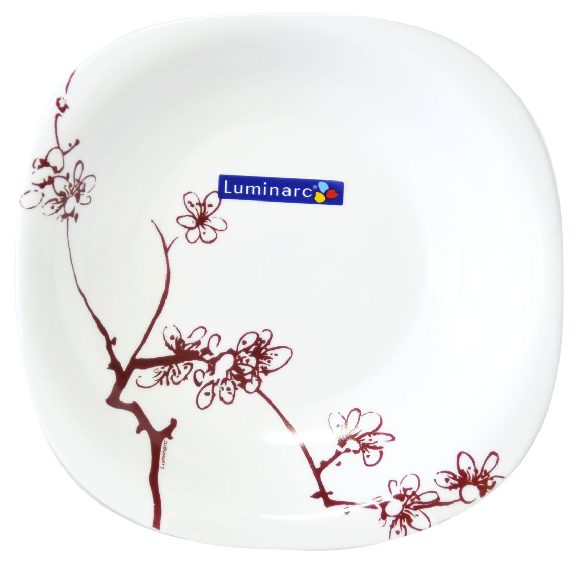 Luminarc Carine Ming Red Piring Makanan Penutup 19cm - 3buah