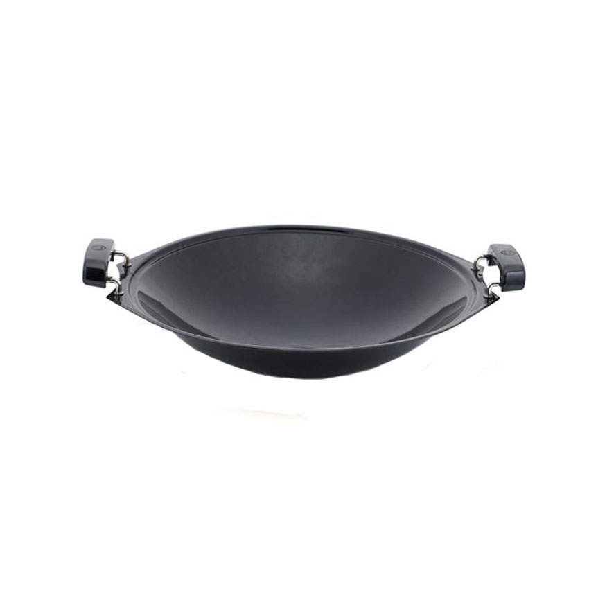 Maspion Wajan Enamel 35 cm Royal Wok - Hitam