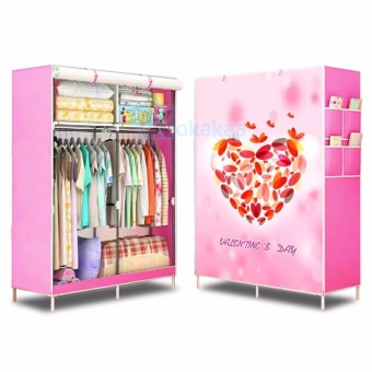 ... Baju Cloth Rack Source Maxxio Lemari Pakaian Portable 3 Sisi New