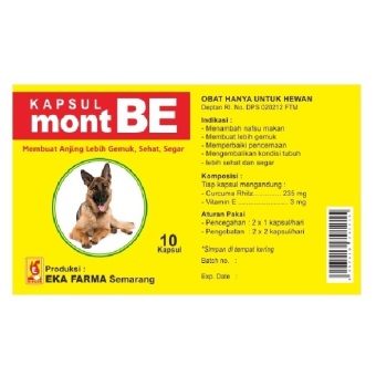 Obat Hewan Penambah Nafsu Makan Anjing Montbe