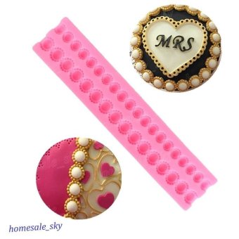 Pearl Merangkai Manik-Manik Silikon Fondant Renda Cetakan KueCetakan Tanah Liat Alat Dekorasi Kue Juli 2019 - 3 Pearl Merangkai Manik-Manik Silikon Fondant Renda Cetakan KueCetakan Tanah Liat Alat Dekorasi Kue - 3