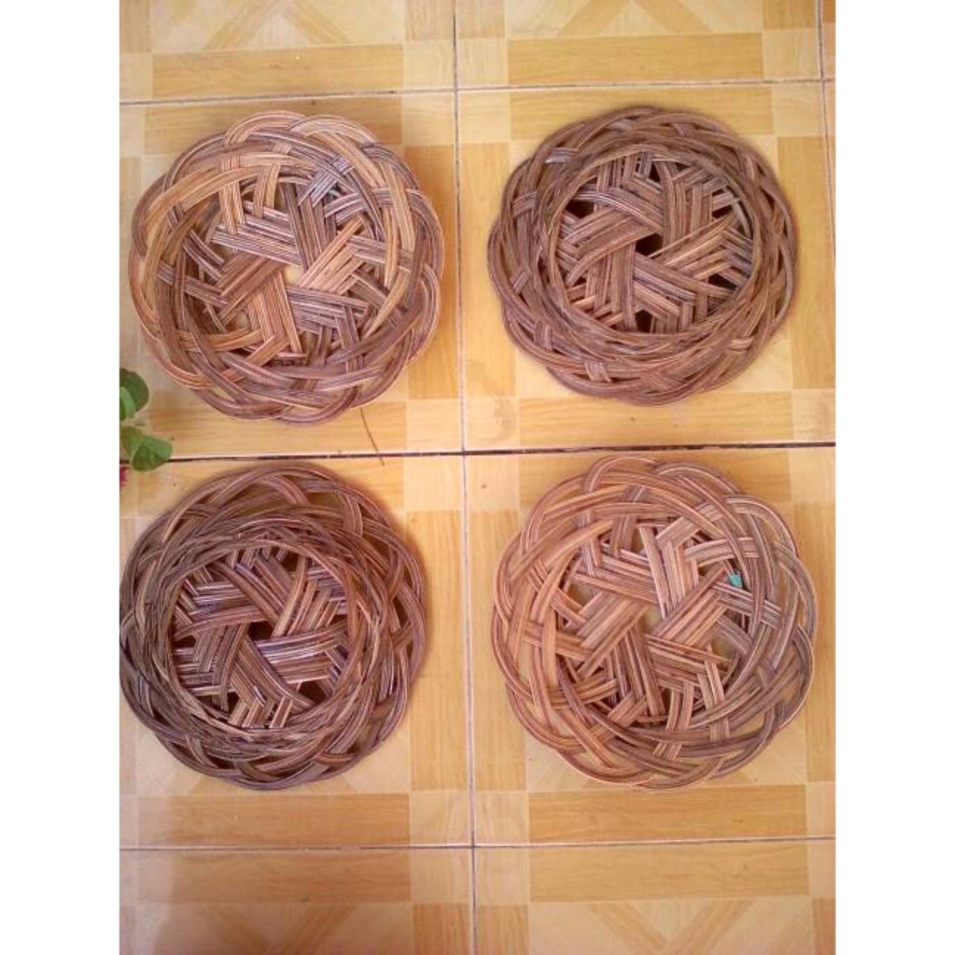 Piring Anyaman Lidi Asli Cantik Unik murah Grosir
