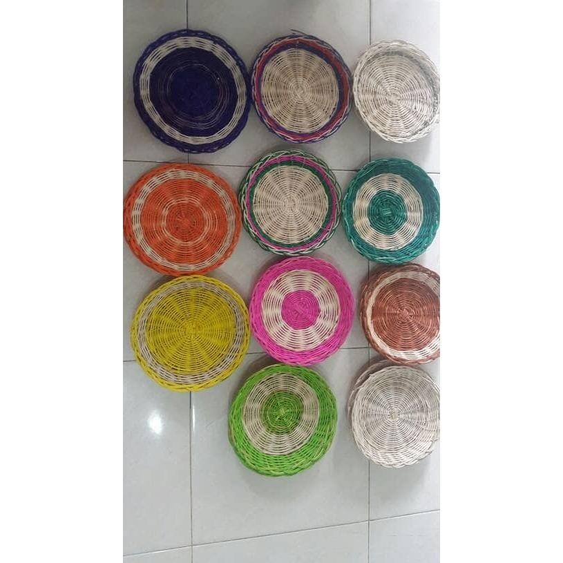 Piring Rotan Warna PROMO