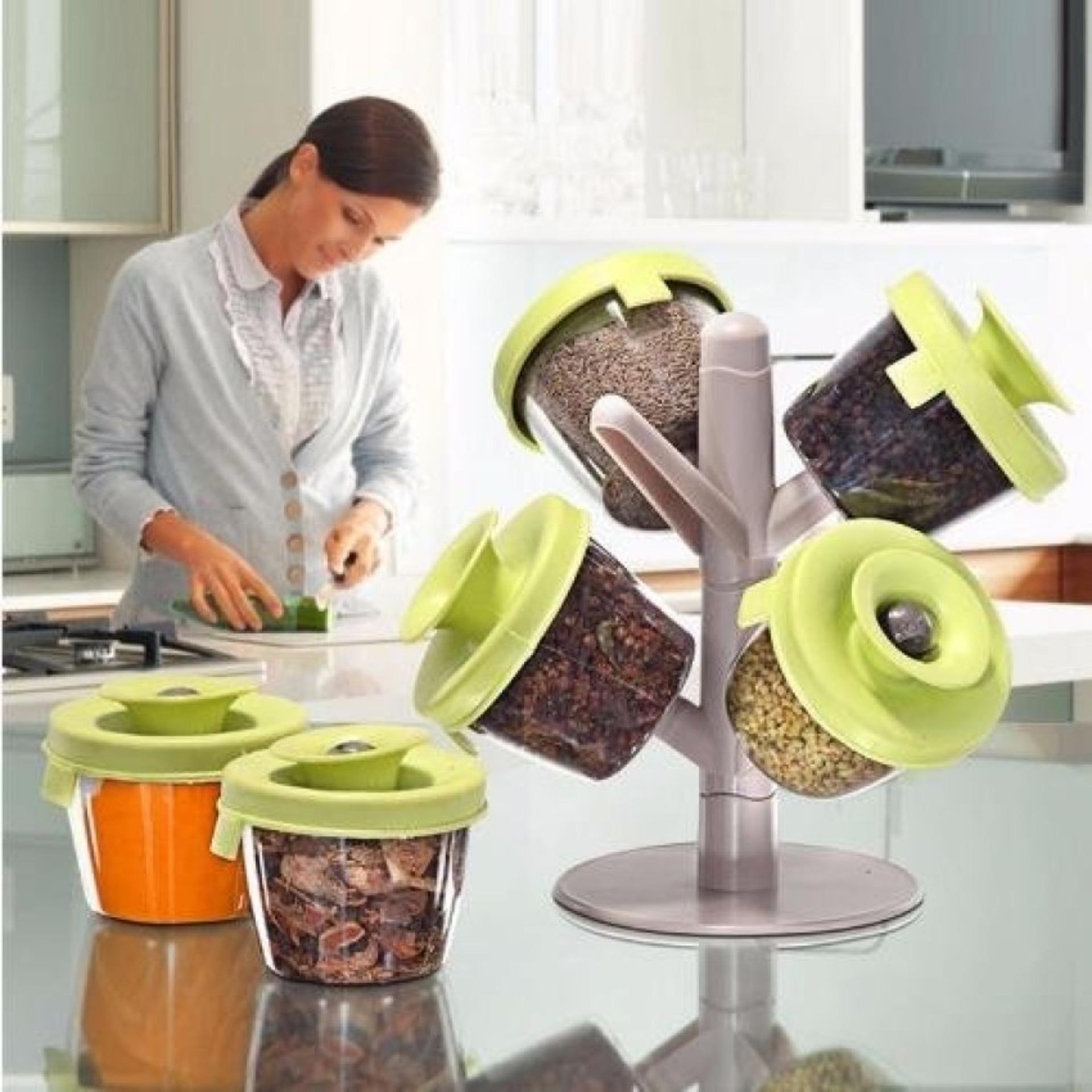 Pop Up Spice Rack -Tempat Bumbu Wadah Alat Dapur