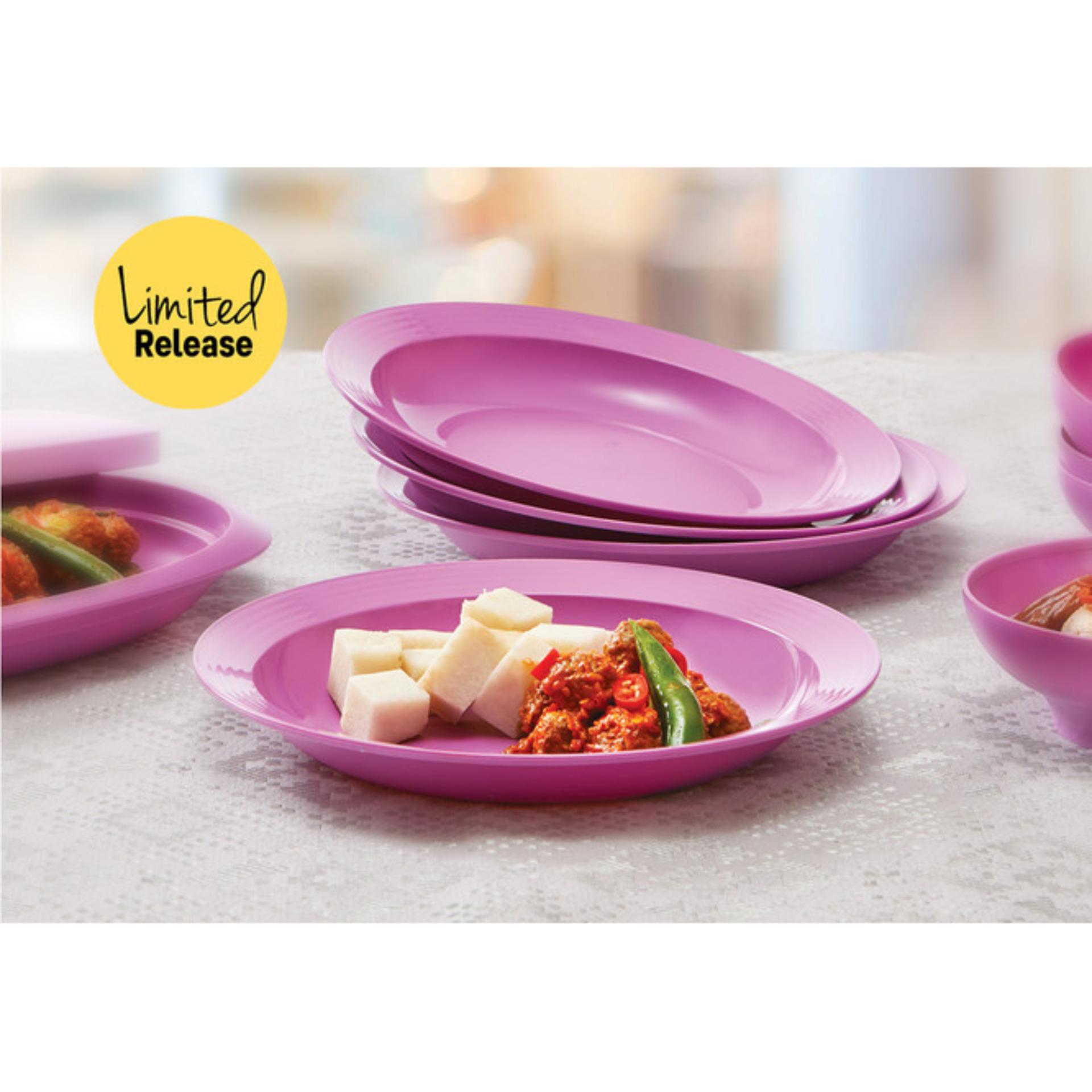 Purple Daisy Plate - 4 pcs Piring