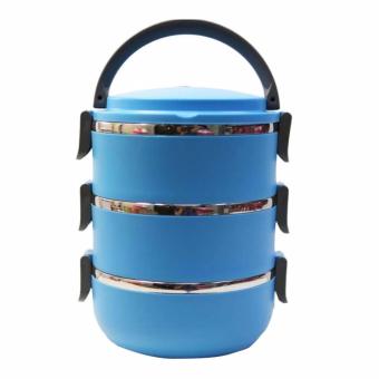 rantang 3 susun kotak makan stainless steel lunch box 2100 ml biru lazada indonesia rantang 3 susun kotak makan stainless steel lunch box 2100 ml biru lazada indonesia