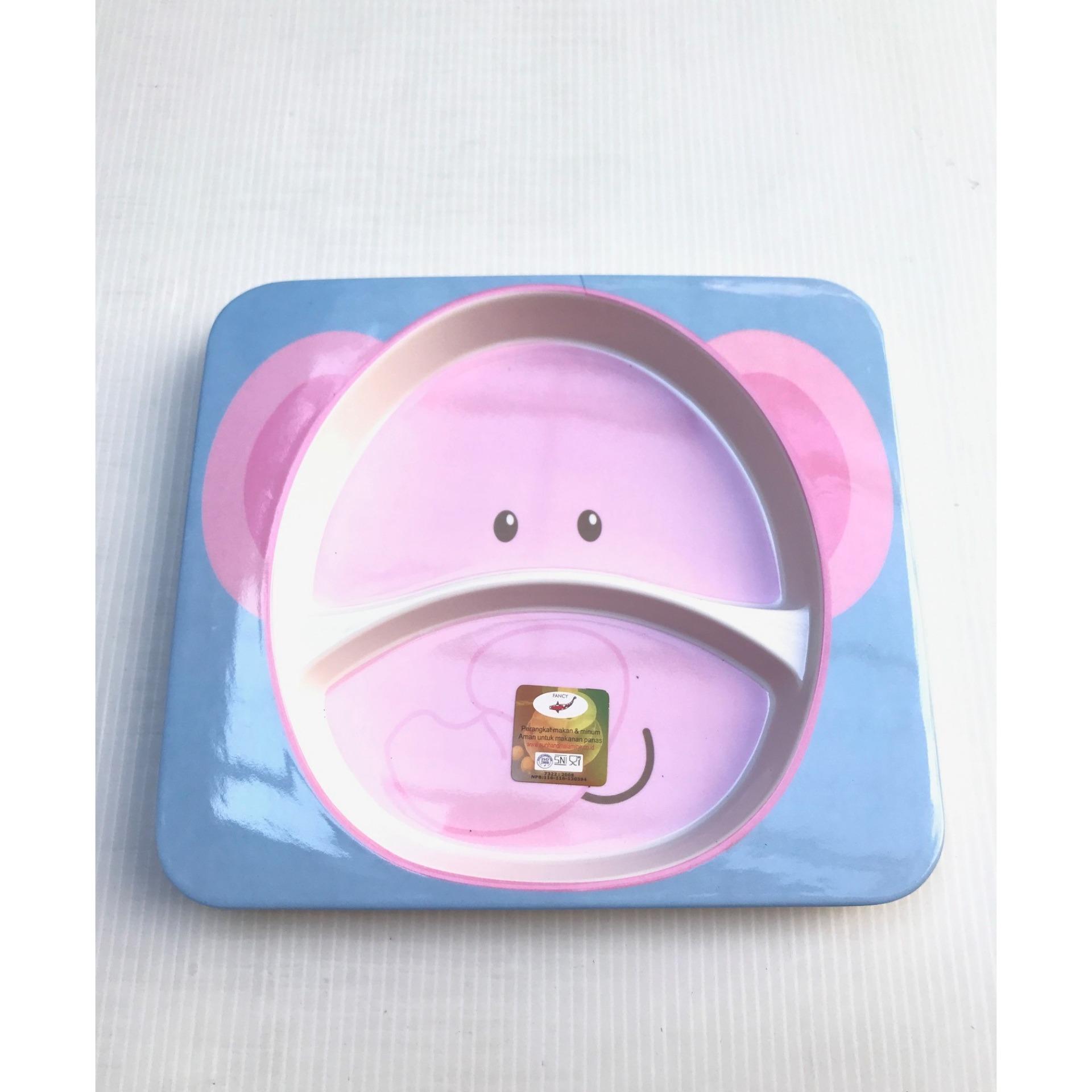 Sakura Piring Makan Anak 2 sekat Motif Animal