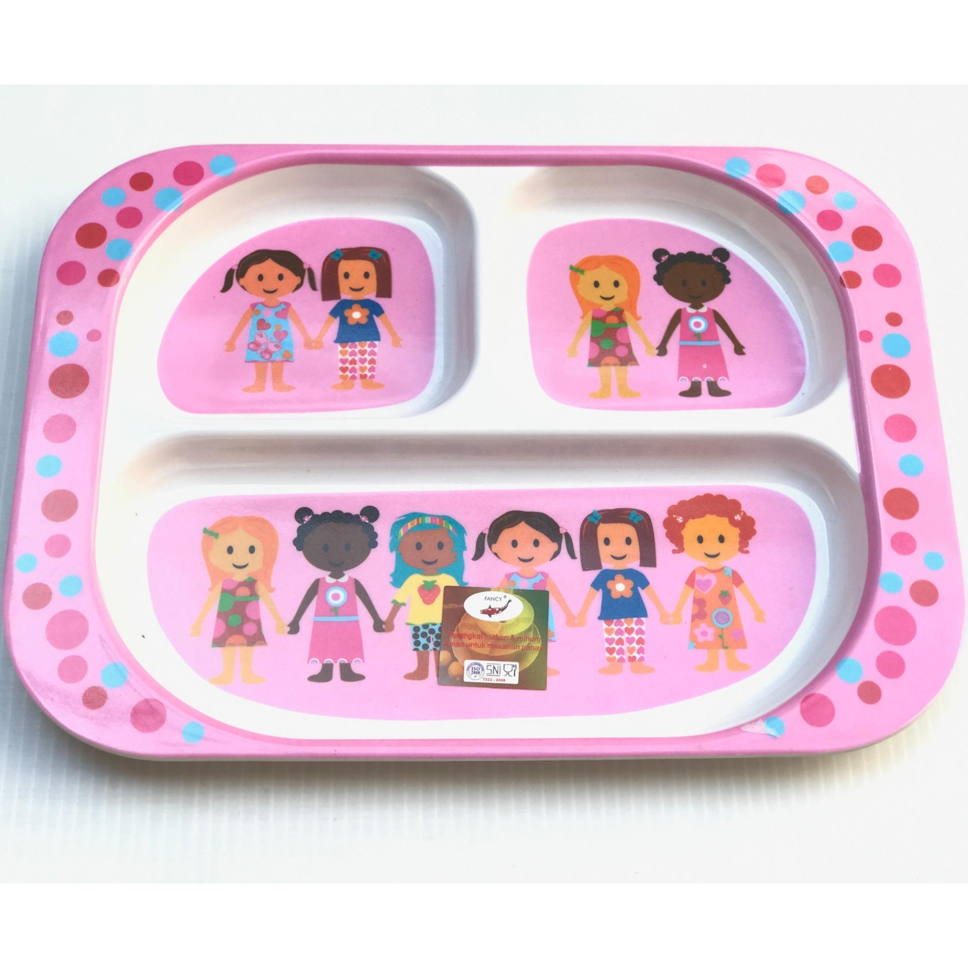 Sakura Piring Makan Anak 3 sekat