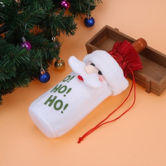 Santa Claus Christmas Decoration Wine Bottle Bag(Red) - Intl Pebruari 2019 - 4 Santa Claus Christmas Decoration Wine Bottle Bag(Red) - intl - 4