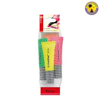 STABILO NEON - 4 Pcs PACK ASSORTED April 2018 - 2 STABILO NEON - 4 pcs PACK ASSORTED - 2