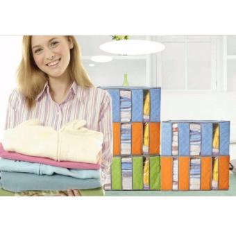 jual storage box organizer foldable bamboo fiber 65 liter jual storage box organizer foldable bamboo fiber 65 liter