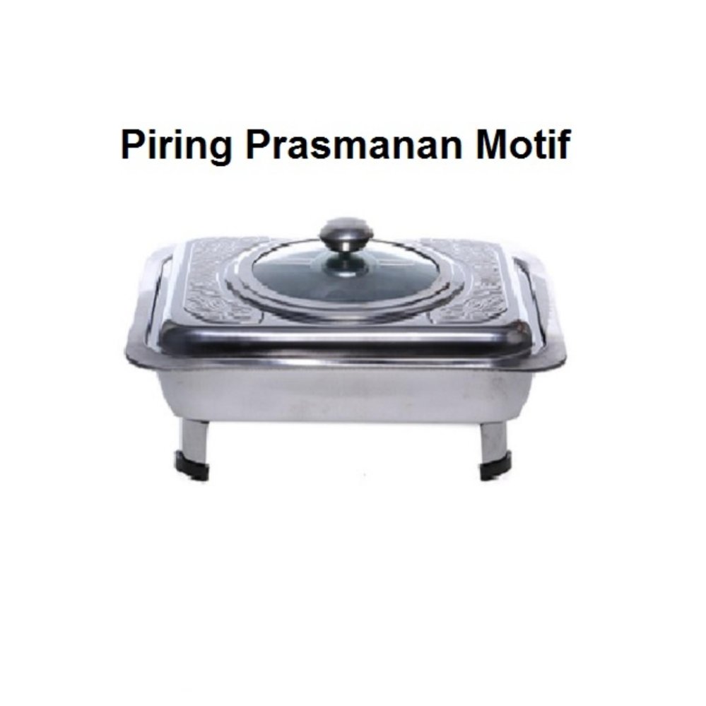 Tempat Makan Prasmanan Motif - Silver