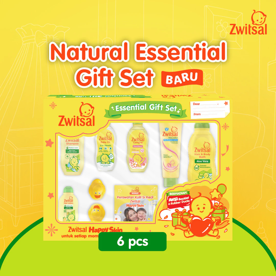 Zwitsal Essential Baby hadiah Set Hampers Bayi Zwitsal Natural Paket Perlengkapan Bayi