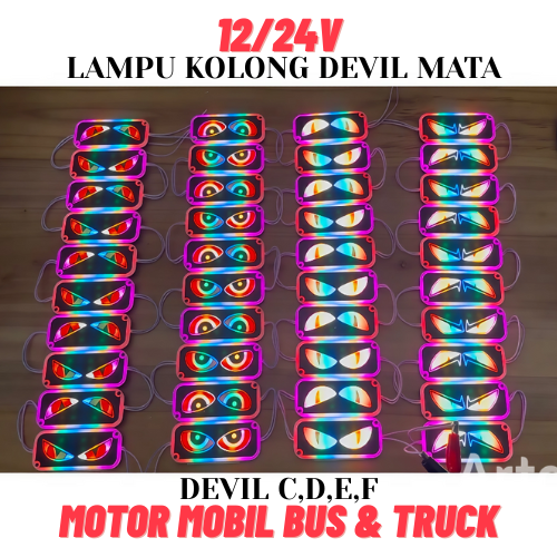 Can Cod 12V/24V Led under Devil's Eyes - Extreme Light for Motorcycles, Cars, Buses & Trucks Unique Design Easy to Install Harga  17,900 Ringgit*Penghantaran Percuma