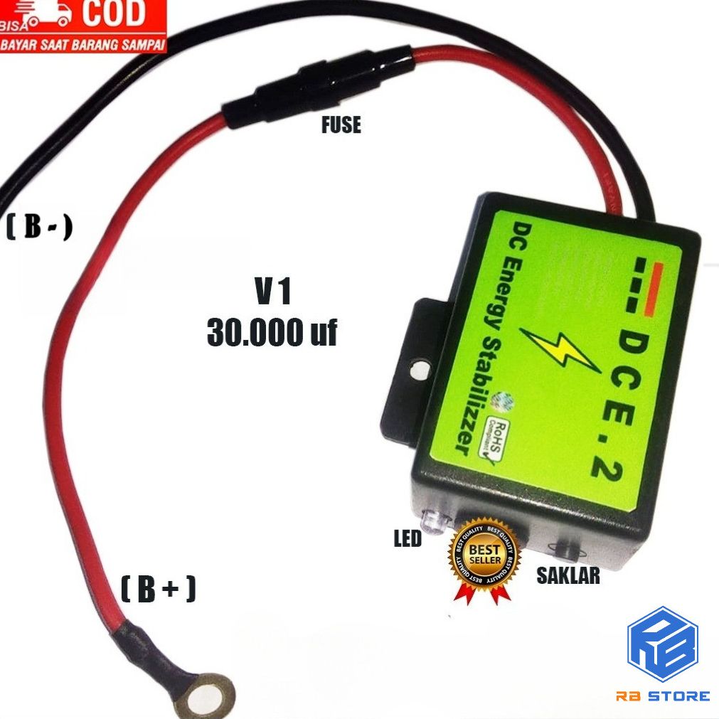 Motorbike Battery Stabilizer Motorbike Battery Power Stabilizer Acu Battery Fuel Saver V1 Harga 69,800 rupiah*Gratis Ongkir