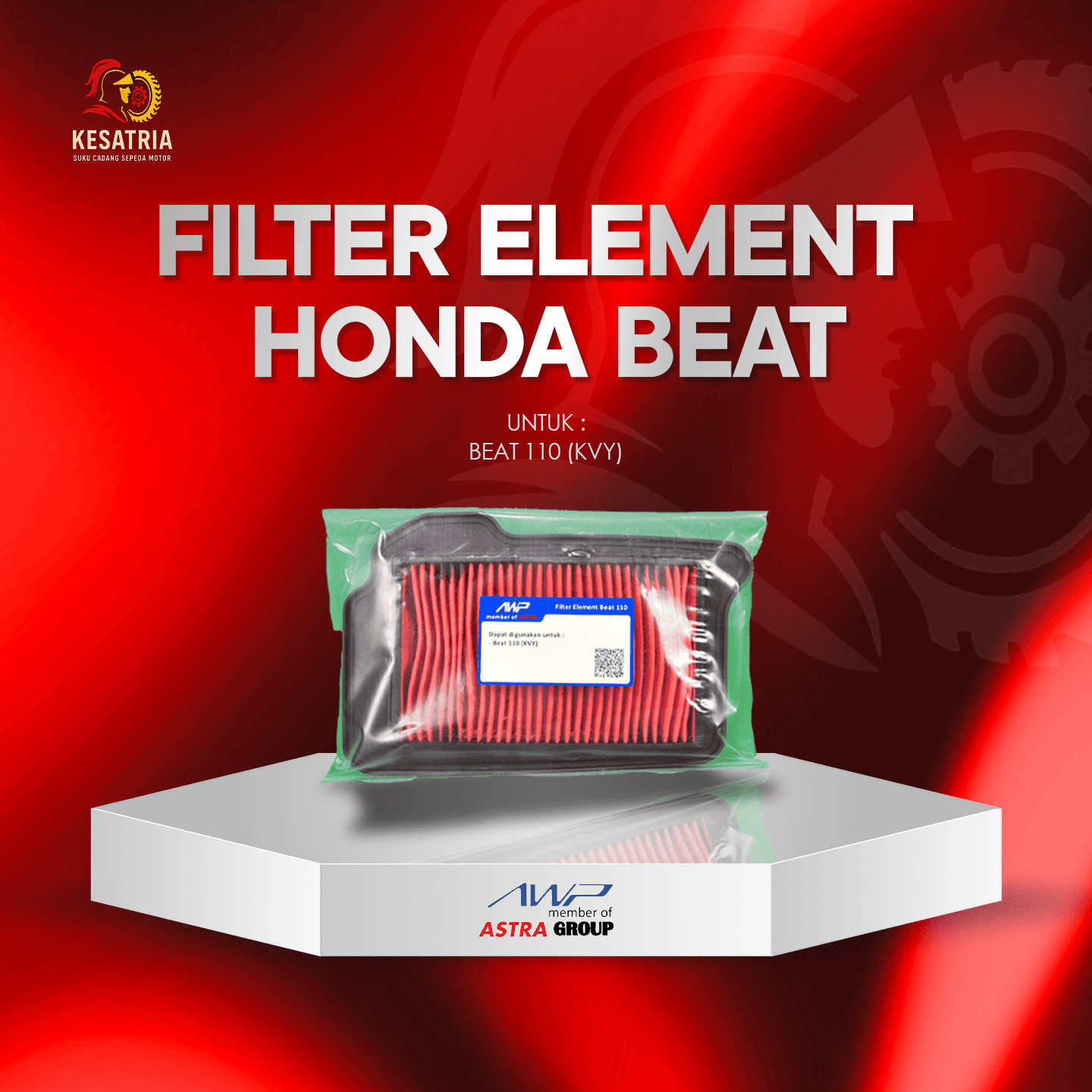 AWP Astra air filter for Matic motor Harga 37,300 rupiah*Gratis Ongkir