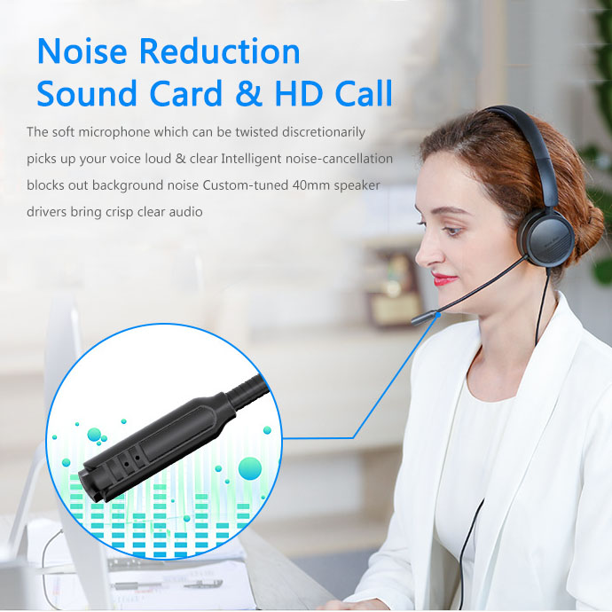 headset with microphone that blocks out background noise