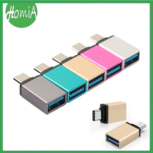 HOMIA - OTG Mini USB Type C Besi Non Kabel / Tipe C Converter Connector To Usb Port / Data Transfer For Handphone Smartphone Harga 2,966 rupiah*Gratis Ongkir