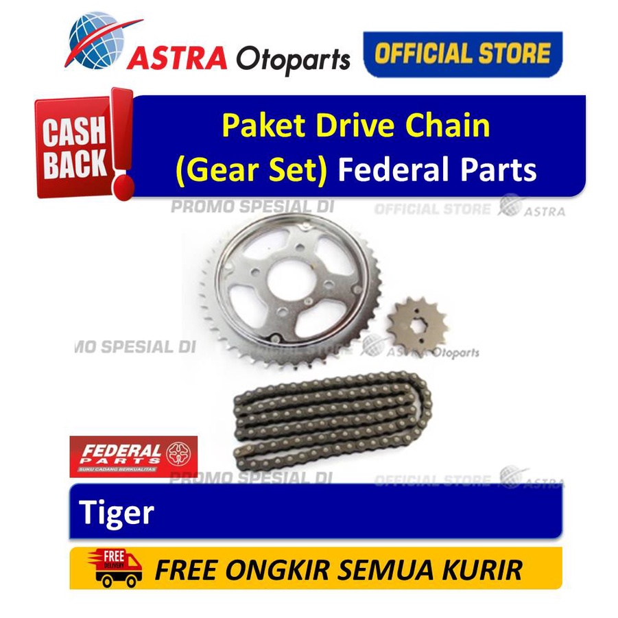 Paket Drive Chain Federal Parts Tiger Giá 310,000 Đồng*Miễn phí vận chuyển