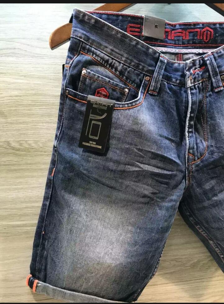 exman denim / jeans pendek pria 